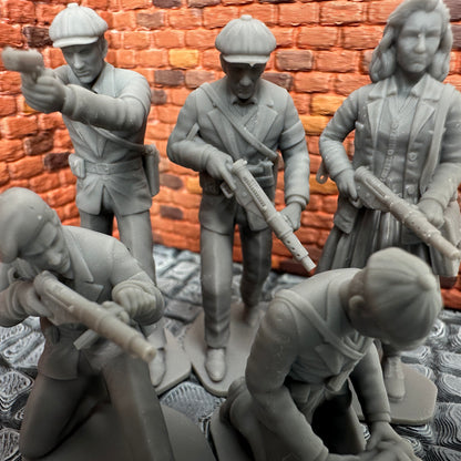 WW2 French Resistance Set 1/32 Scale Toy Soldiers Wargaming Figure