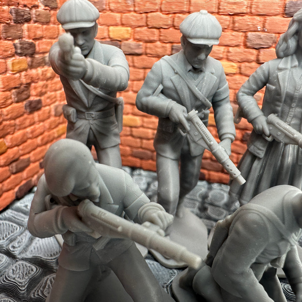 WW2 French Resistance Set 1/32 Scale Toy Soldiers Wargaming Figure