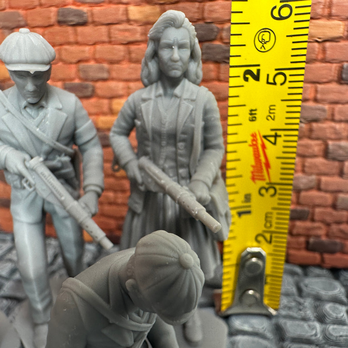 WW2 French Resistance Set 1/32 Scale Toy Soldiers Wargaming Figure