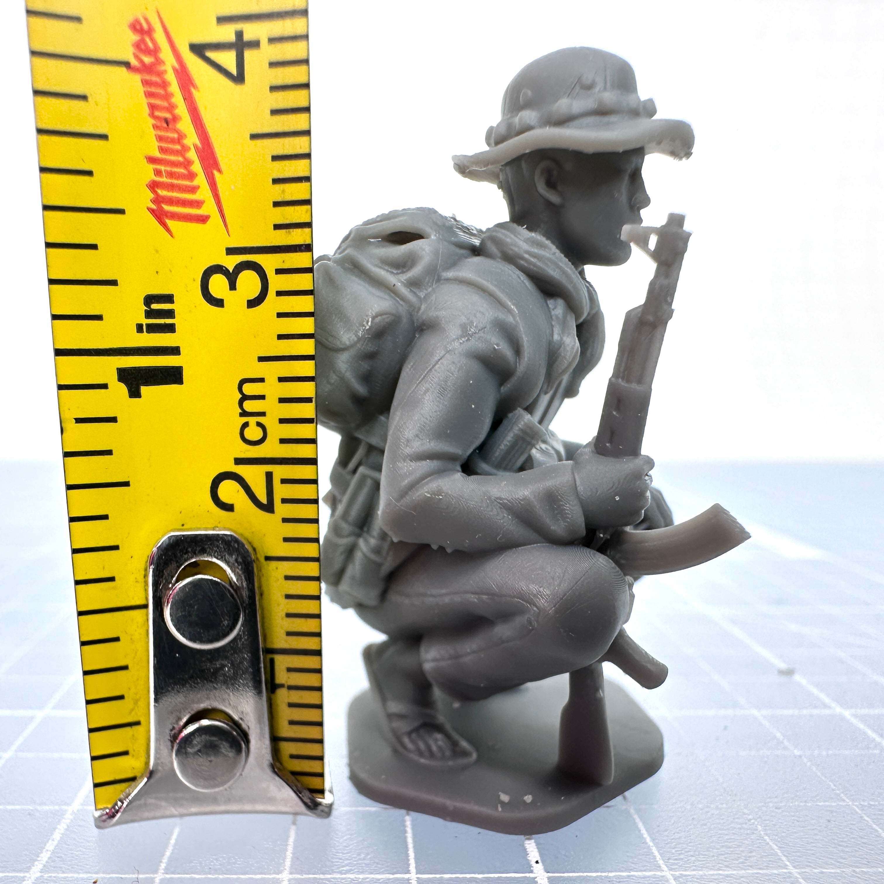 Vietnam NVA Squatting Soldier