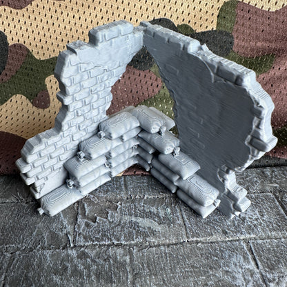 WW2 Blown Wall Section Set