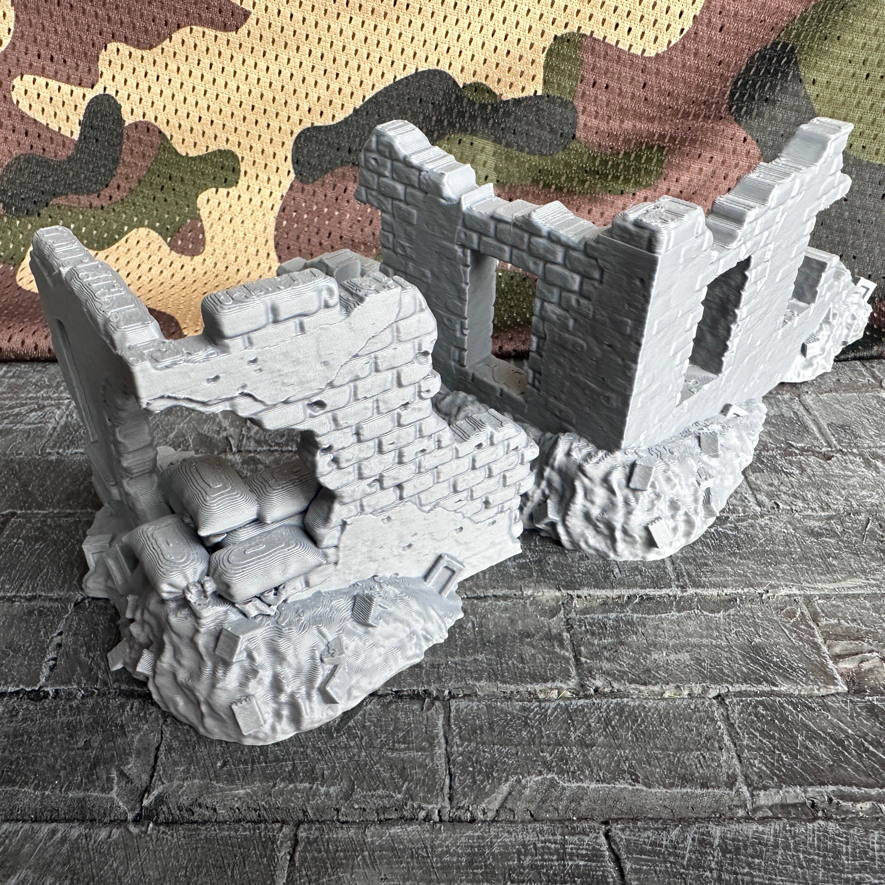 WW2 Blown Wall Section Set