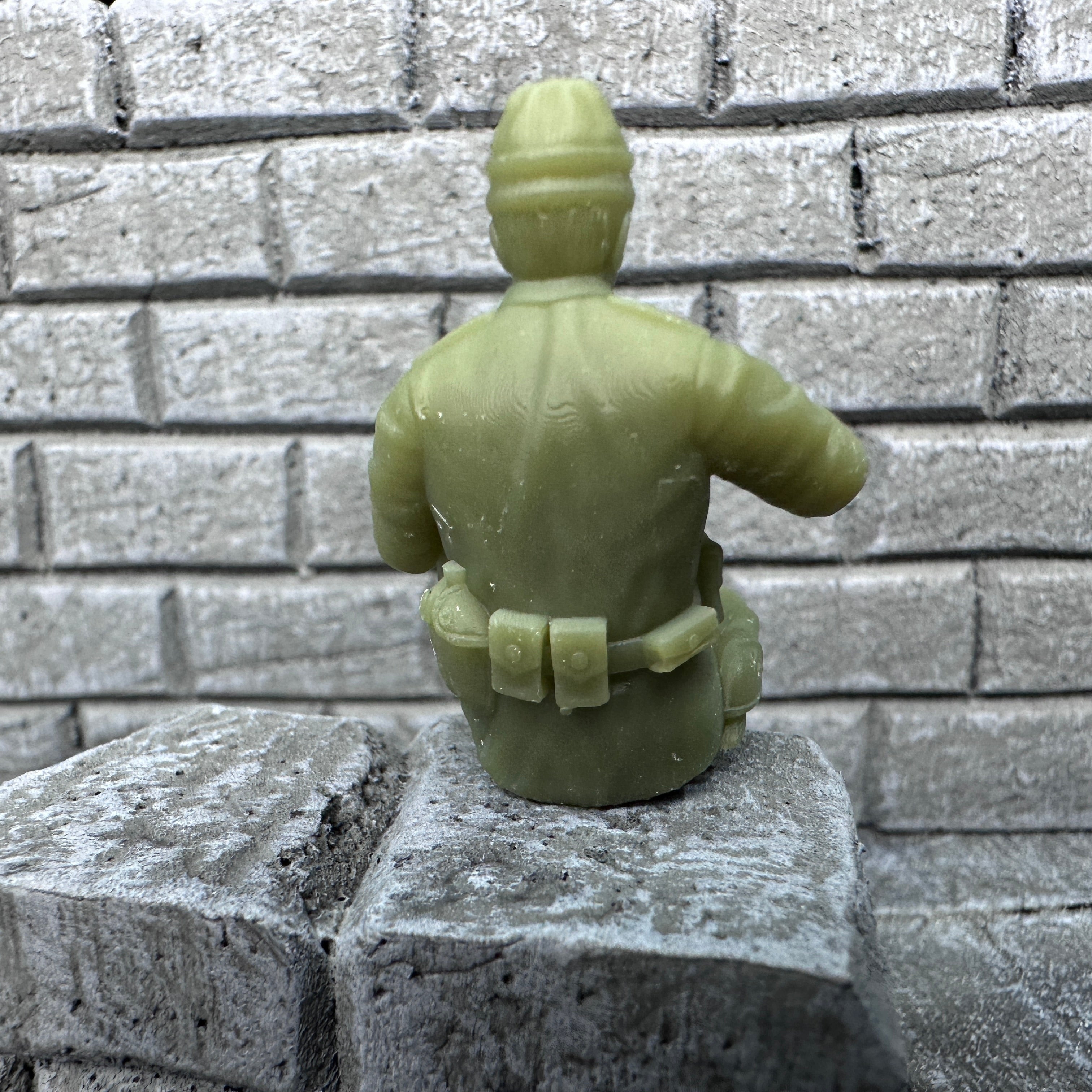 WW2 American Sitting Eating C-Ration