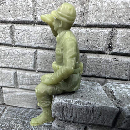 WW2 Soldier Drinking Canteen