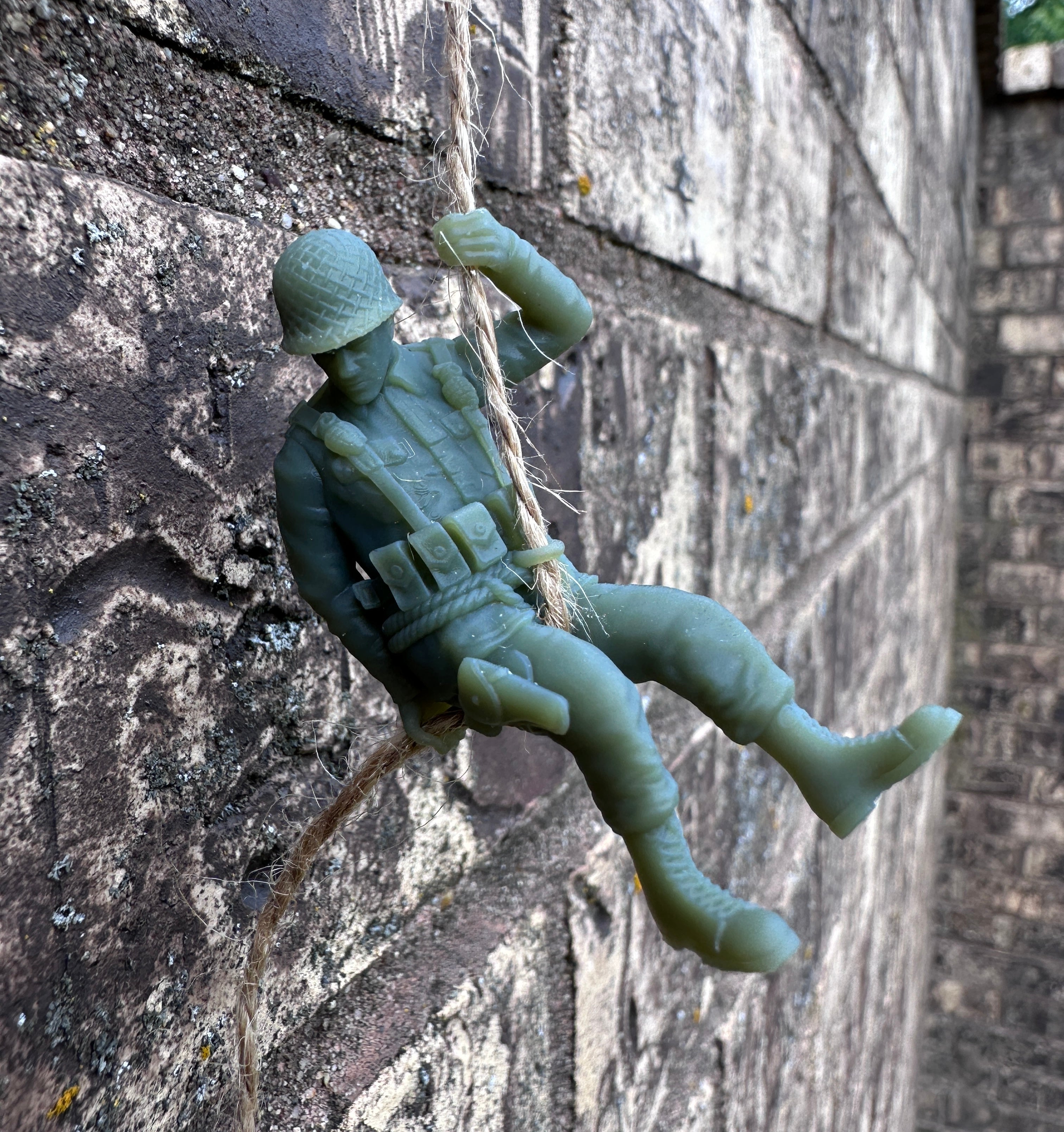 WW2 American Soldier Rappelling