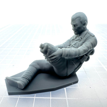 German Soldier Blown-Up Leg