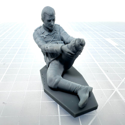 German Soldier Blown-Up Leg