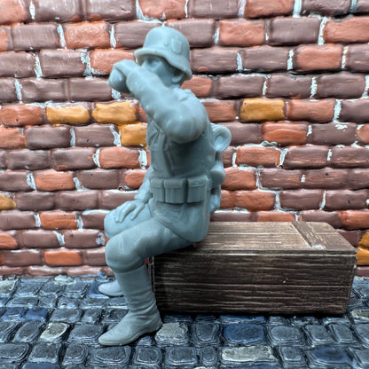 WW2 German Sitting Drinking