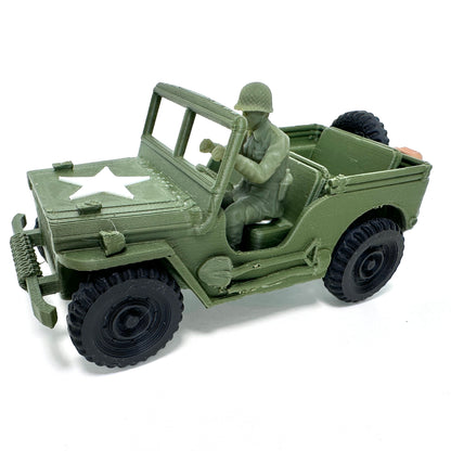 WW2 Rolling Willys Jeep Set 1/32 Scale Military Wargaming Figures
