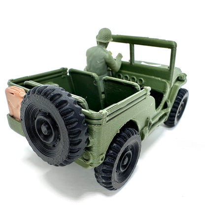 WW2 Rolling Willys Jeep Set 1/32 Scale Military Wargaming Figures