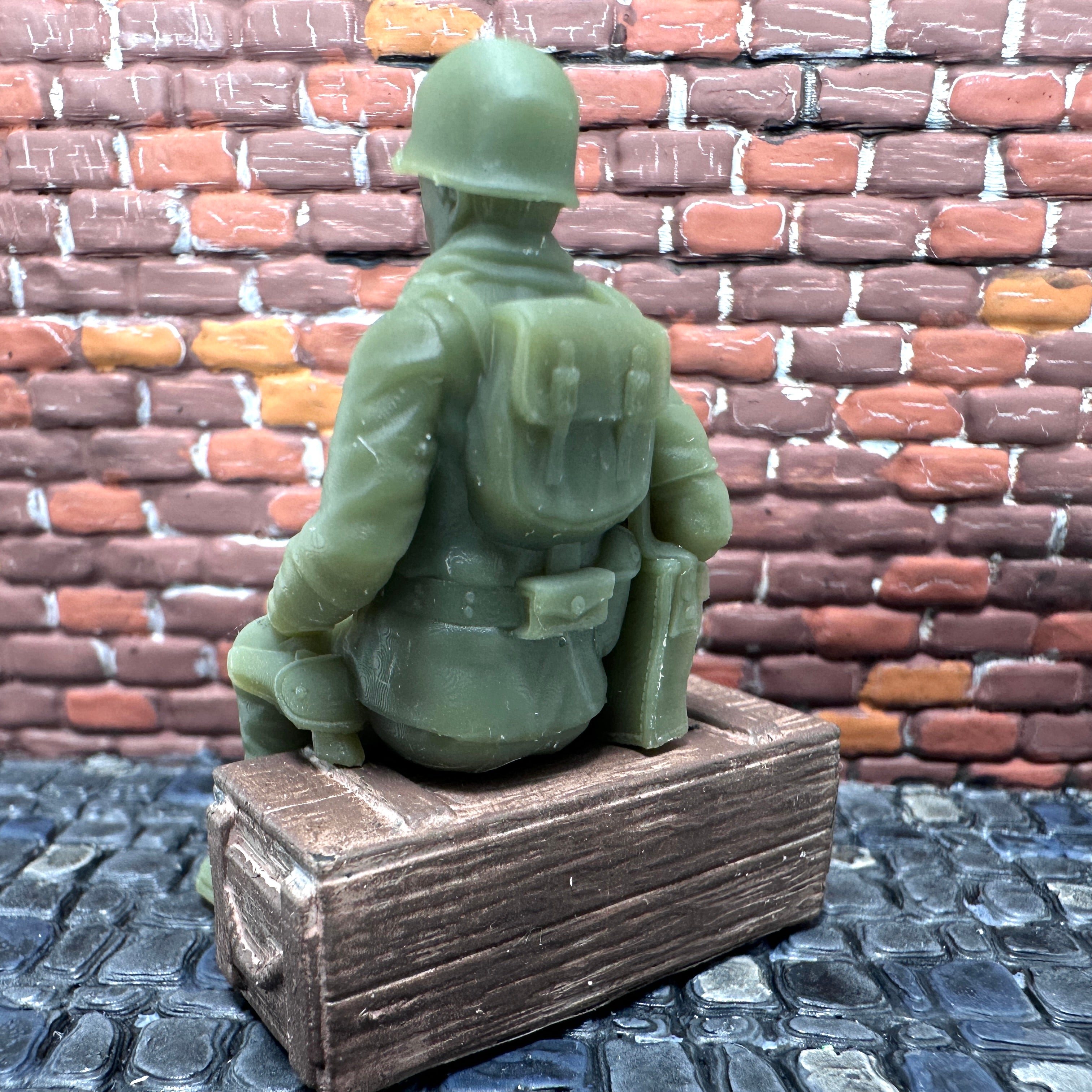 WW2 American Medic Sitting