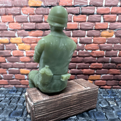 WW2 American MP Military Police Sitting