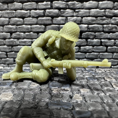 WW2 American Taking Cover