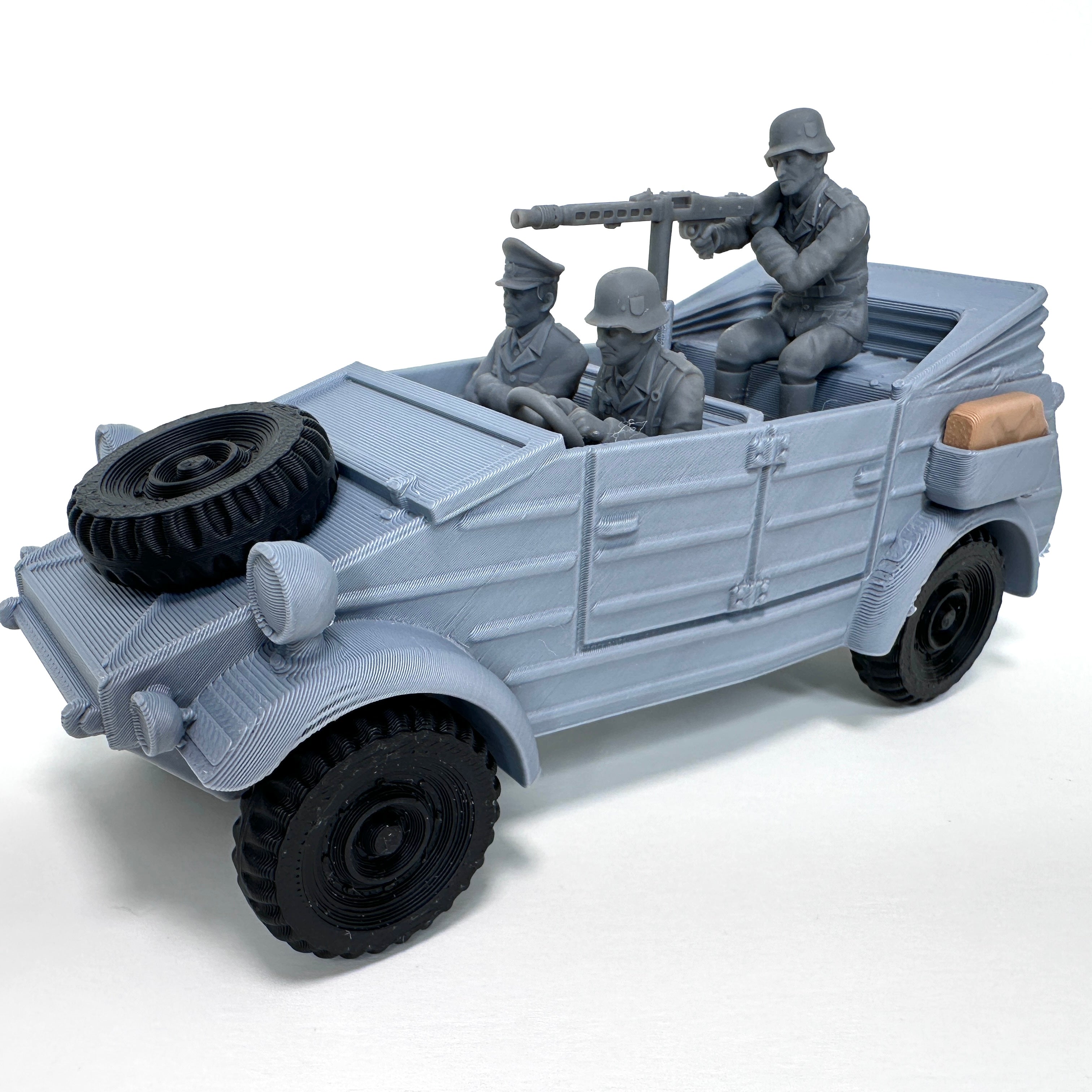 WW2 Rolling Kubelwagen 3D Printed 1/32 Scale War Vehicle