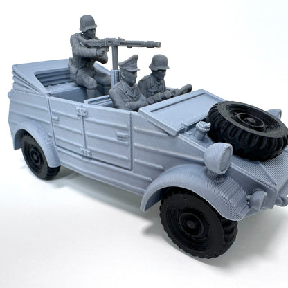 WW2 Rolling Kubelwagen 3D Printed 1/32 Scale War Vehicle