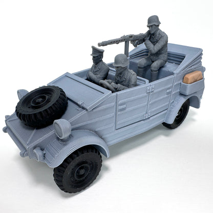 WW2 Rolling Kubelwagen 3D Printed 1/32 Scale War Vehicle