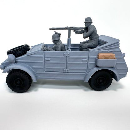 WW2 Rolling Kubelwagen 3D Printed 1/32 Scale War Vehicle