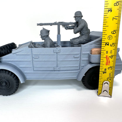 WW2 Rolling Kubelwagen 3D Printed 1/32 Scale War Vehicle