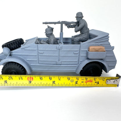 WW2 Rolling Kubelwagen 3D Printed 1/32 Scale War Vehicle