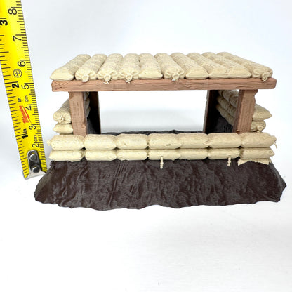 World War Multi Colored Machine Gun Nest Wargaming Terrain Piece 1/32 Scale