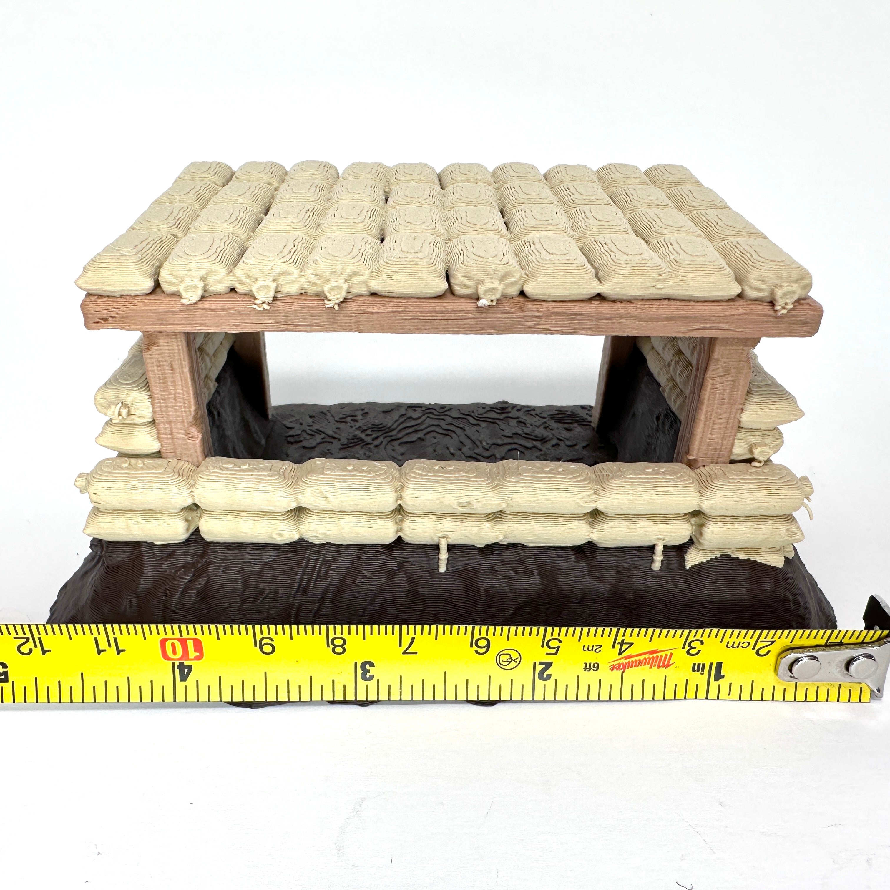 World War Multi Colored Machine Gun Nest Wargaming Terrain Piece 1/32 Scale