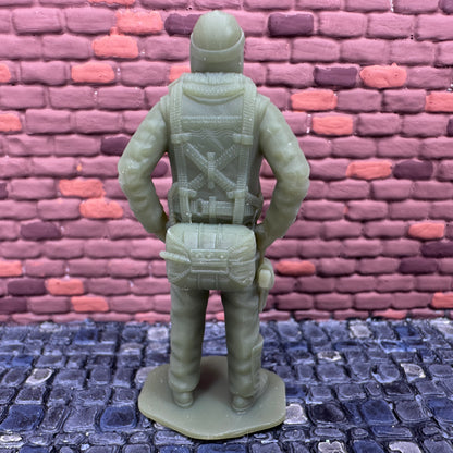 WW2 American Army Air Forces Pilot No Facemask 1/32 Scale Toy Soldier Wargaming Figure
