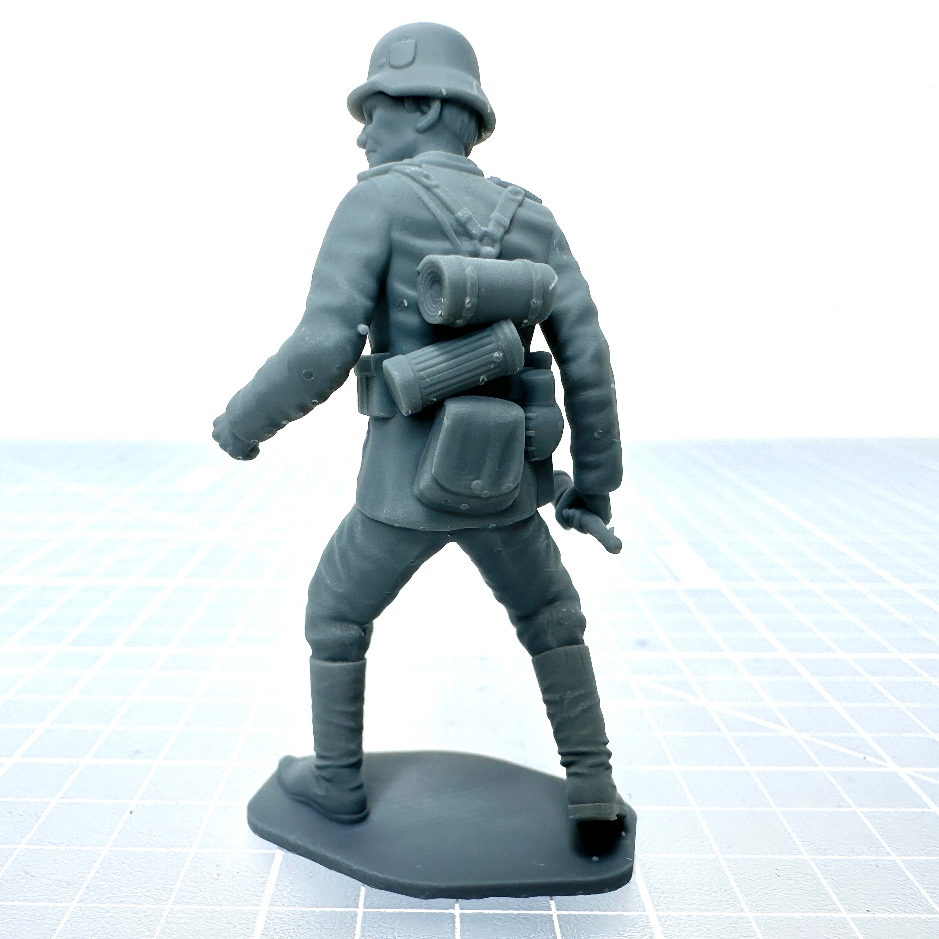 German WW2 Soldier Throwing Grenade