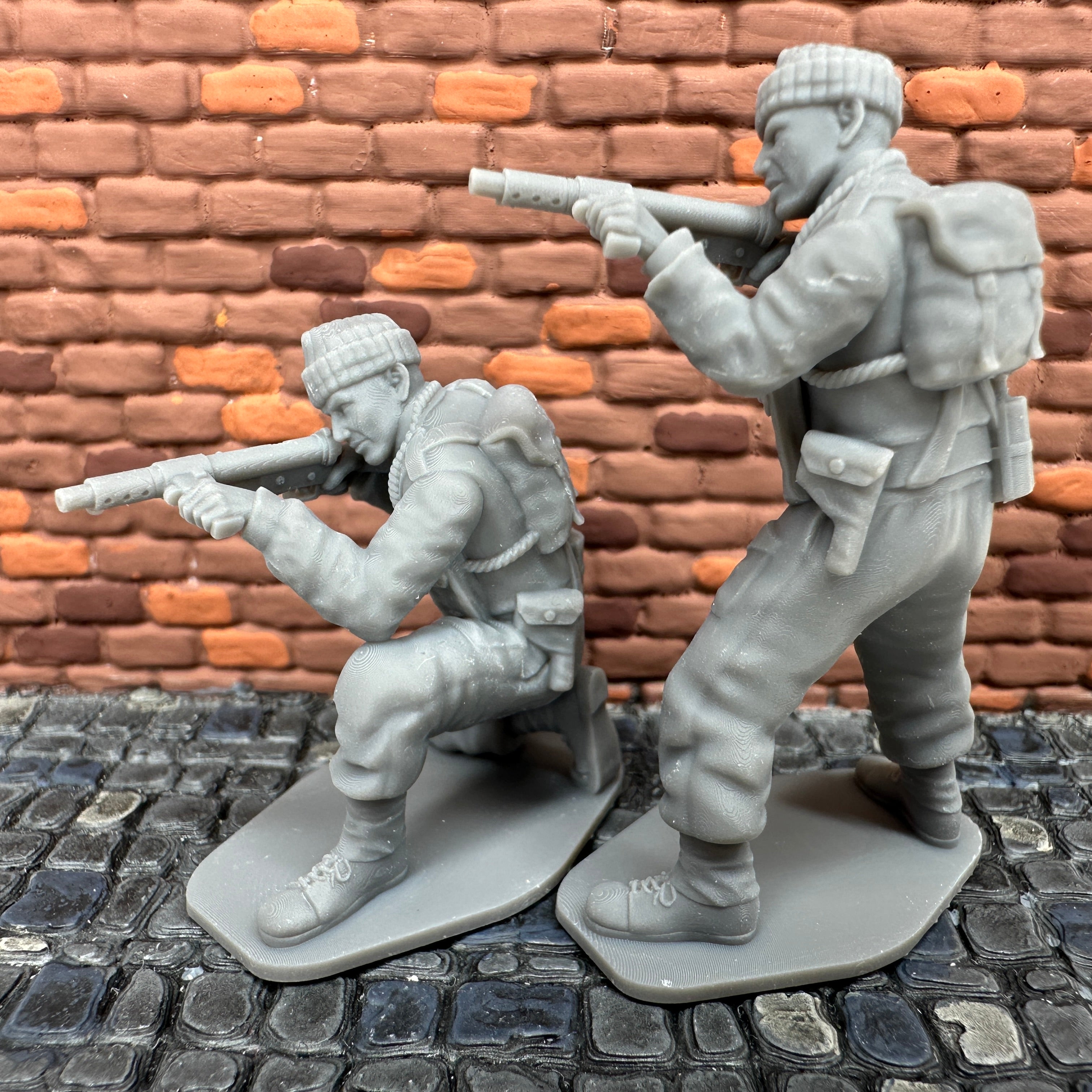 WW2 British Commando Shooting Set 1/32 Scale Toy Soldier Wargaming Figure