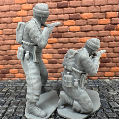 WW2 British Commando Shooting Set 1/32 Scale Toy Soldier Wargaming Figure