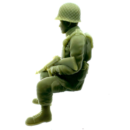 American Soldier Sitting