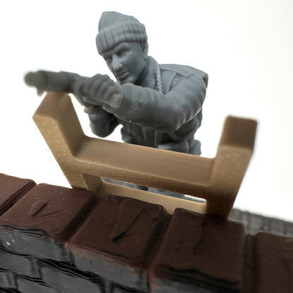WW2 British Commando Raid on Ladder 1/32 Scale Toy Soldier Wargaming Figure