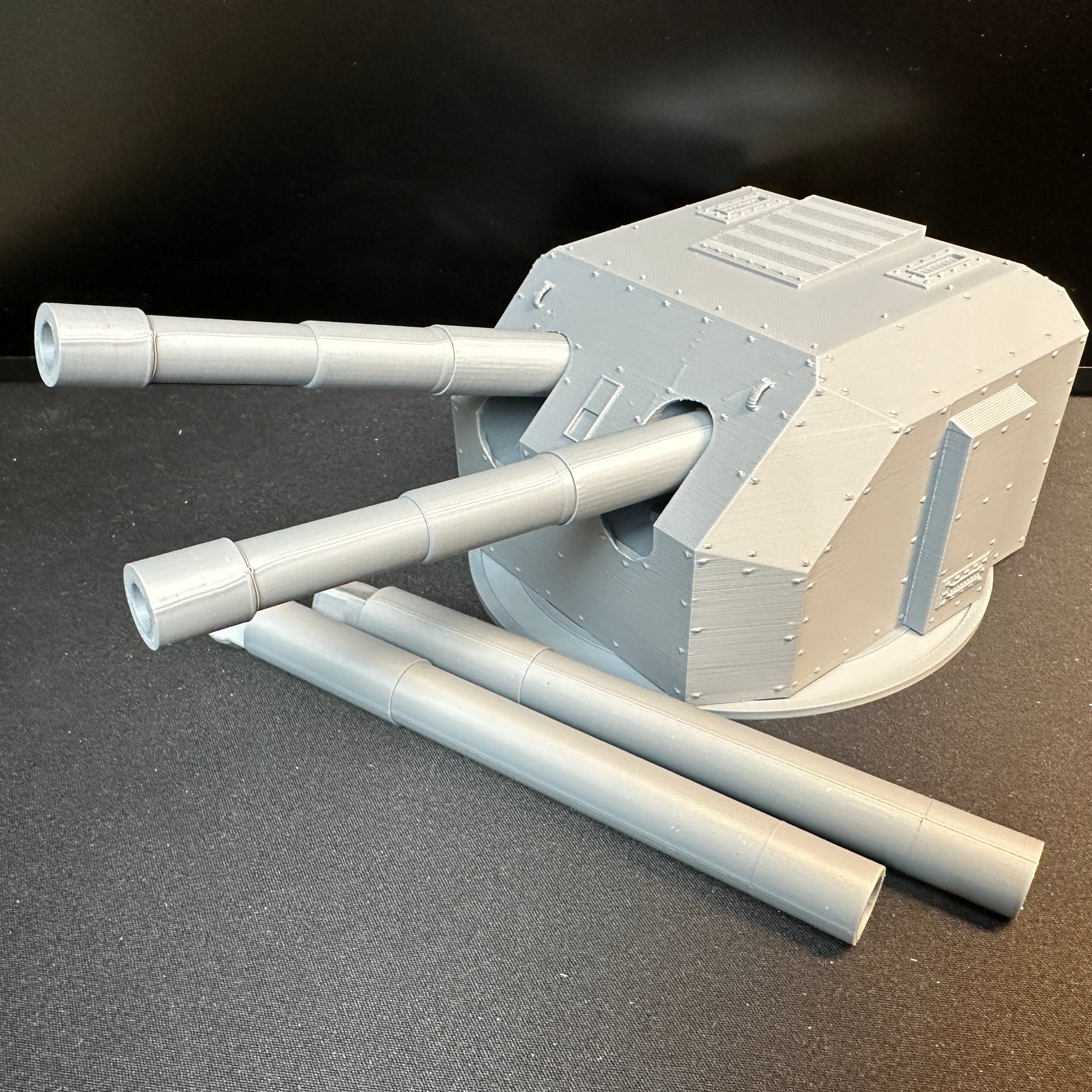 World War 2 Coastal Artillery Cannons 1/32 Scale DeHelmsman 3D Military Terrain Piece