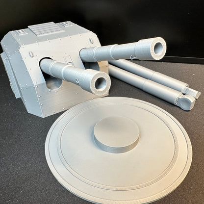 World War 2 Coastal Artillery Cannons 1/32 Scale DeHelmsman 3D Military Terrain Piece