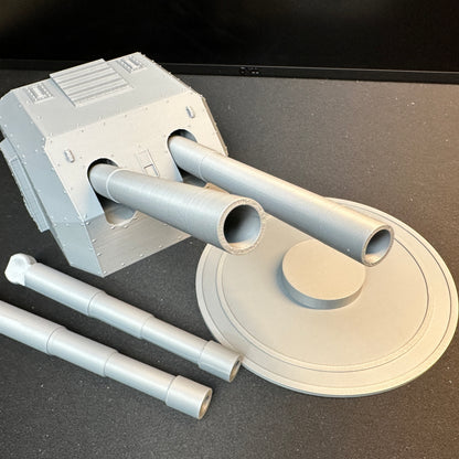 World War 2 Coastal Artillery Cannons 1/32 Scale DeHelmsman 3D Military Terrain Piece
