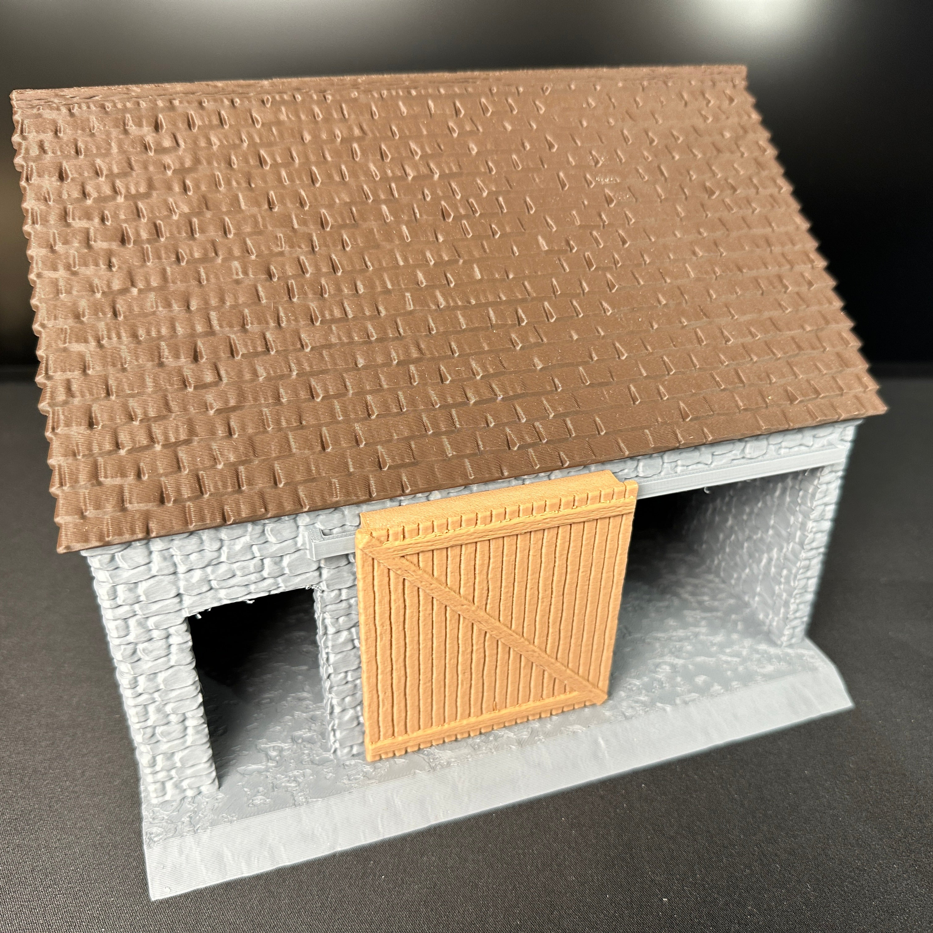 WW2 European Garage Wargaming Terrain 1/32 Scale Diorama for Figures