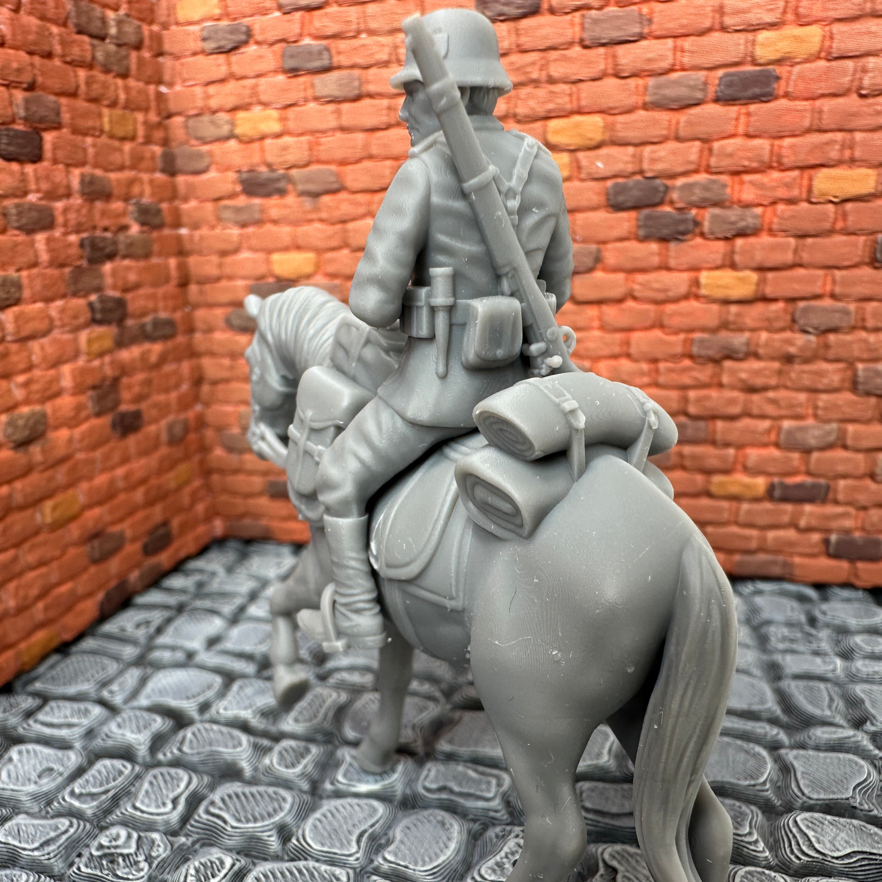 German Mounted Cavalry 1/32 Scale Toy Soldier Wargaming Figure