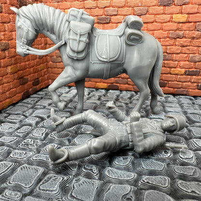 German Mounted Cavalry 1/32 Scale Toy Soldier Wargaming Figure